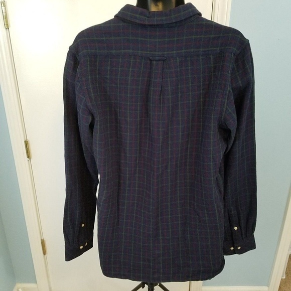 NWOT Knowledge Cotton Apparel Plaid Shirt Sz Large - Picture 4 of 5